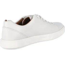 CLARKS Un Costa Lace Sneaker, White Leather, 39.5 EU