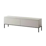 Selsey Bemmi TV-Lowboard 150 cm Beige/Schwarz Stahl/Spanplatte/Holzwerkstoff