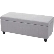 MCW Sitzbank Kriens Stoff Hellgrau 114 x 45 x 45 cm