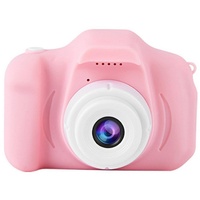 GelldG Kinderkamera, Digitalkamera Kinder mit 2,0 Zoll Bildschirm 1080P HD Kinderkamera rosa