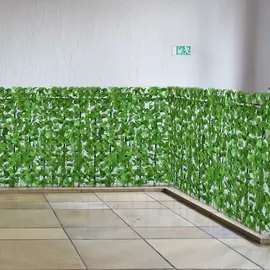 Mendler Windschutz 500 x 100 cm Grün Kunststoff