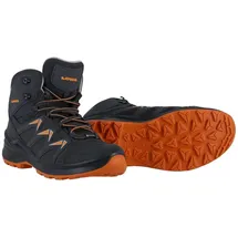 Lowa Wander-Travelschuhe Innox Pro GTX Junior (Synthetik/Textil, wasserdicht) graphitgrau/mango Kinder
