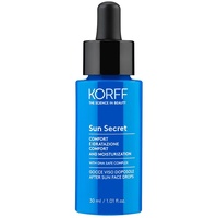 Korff Sun Secret After Sun Gesichtstropfen feuchtigkeitsspendend und reparierend, Komfort und Feuchtigkeit, alle Hauttypen, 30 ml - 130 g