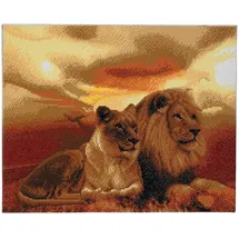 Craft Buddy Ltd. Lions of the Savannah Diamond Painting 40x50cm