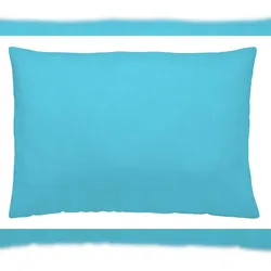 Glatte Kissenbezug 45x90cm extra weiche Baumwolle in Spanien hergestellt Türkis 58 Naturals