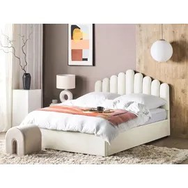 Beliani Polsterbett weiß 180x200 cm