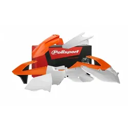 POLISPORT Original Farbe Kunststoff Kit (2016) orange/weiß/schwarz KTM, weiss