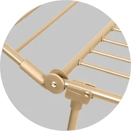 Massido Stehend klappbarer Wäschetrockner Debora gold19 mb