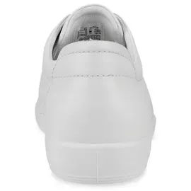 ECCO Soft 2.0 Tie Tie Hohe Sneaker Weiß, 35