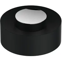 Keuco Plan Kunststoff-Deckel 04989010137 lose, Deckel schwarzgrau, Griff verchromt