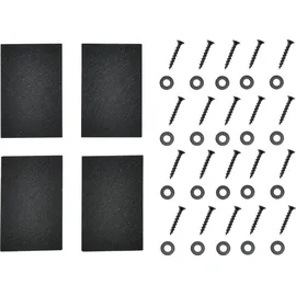 [en.casa] Tischgestell Greith 2er-Set X-Form Schwarz 69x72 cm