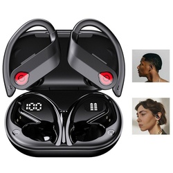 Welikera IPX7 Kopfhörer, bluetooth 5.3 Noise Cancelling Bluetooth-Kopfhörer schwarz