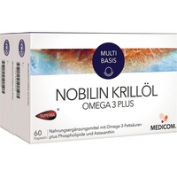 Medicom Pharma Nobilin Krillöl Omega 3 Plus Kapseln 2 x 60 St.