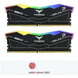 Team Group DELTA RGB schwarz DIMM Kit 32GB, DDR5-5600, CL32-36-36-76 (FF3D532G5600HC32DC01)