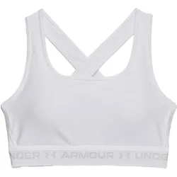 Top Unter Armour Ua Crossback Mid Bra Weiss Dame WEISS M