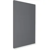 SILENT4® Schallabsorber Wand 114x72x5cm Akustikbild Akustikpaneele aus Akustikvlies, Klettverschluss- & Schraubmontage, messbar verbesserte Raumakustik durch Akustikplatten mit Stoffbezug Dunkelgrau