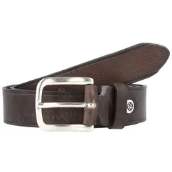 b.belt Cesar Gürtel Leder stahlgrau 80 cm