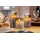 goobay LED Echtwachs Kerze 15 x 7,5 cm grau