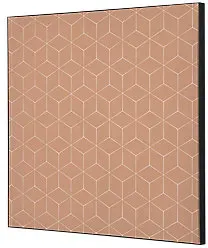 SHOWDOWN Textile Wanddekoration Hexagon Mehrfarbig Aluminium