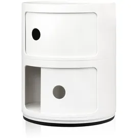 Kartell Componibili Recycled Beistelltisch Ø32 cm Weiß