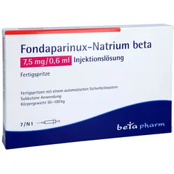 FONDAPARINUX-Natrium beta 7,5mg/0,6ml Inj.-L.F.-Sp 7 St
