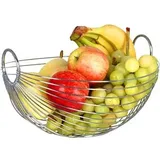 Zeller Obstschale oval Silber 28 cm