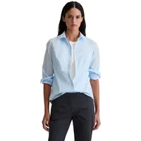 Marc O'Polo Hemdbluse aus Baumwoll-Mix, Bleu, 40