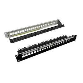 Roline 19-Zoll-Keystone-Modulträger, leer, 24P. geschirmt, schwarz