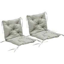 Outsunny Outsunny-Sitzkissen-98L x 50B x 8H cm-Hellgrau