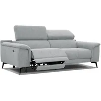 Courtois Laville Relaxsofa, Silber, Textil, Rechteckig, 212x82x103 cm, Wohnzimmer, Sofas & Couches, Sofas, Heimkino Sofas