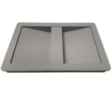 HAILO 1068589 Abfallsammler Behälterdeckel mit Griffmulde Kunststoff grau Biodeckel