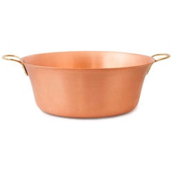 2224-30 Marmeladentopf aus reinem Kupfer Ø= 31cm Höhe= 12cm Volumen: 5 Liter