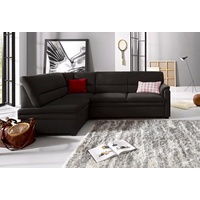 sit&more Ecksofa »Pisa«, schwarz