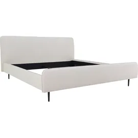 Andas »Edvard« mit gepolstertem Kopf- & Fußteil beige