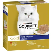 Purina Gourmet Gold Feine Pastete Katzenfutter nass, Sorten-Mix, 12er Pack (12 x 8 Dosen à 85g)