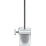 Duravit WC-Bürstengarnitur Karree Chrom/Glas matt (0099571000)