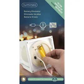 Lumineo Kaemingk 4.5Volt Batterie Adapter AAA weiß,3x AAA