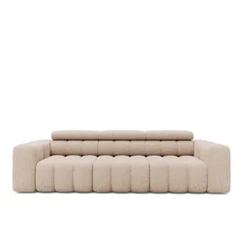 Livora Couch Polyester 3-Sitzer Beige