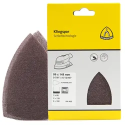 Klingspor AN 400 Schleifgitter 99 x 148 x 148 mm SB-Set - kletthaftend - Abmessung (mm): 99 x 148 x 148