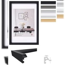 walther design Walther Kunststoffrahmen Steel Style ES130B 21x29,7cm schwarz