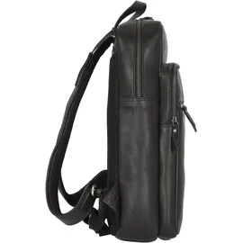 Burkely Rucksack Leder schwarz