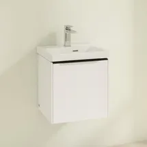 Villeroy & Boch Waschbeckenunterschrank 1 Tür 42,3 x 42,9 x 37,8 cm Weiß/Schwarz