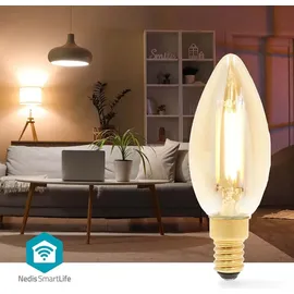 Nedis Nedis, Wi-Fi LED Glühbirne 5W 470lm E14 Smartlife Kerzenform, Weiß