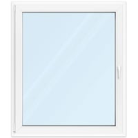 Fenster 110x130 cm, Kunststoff Profil aluplast IDEAL® 4000, Weiß, 1100x1300 mm, einteilig festverglast, 2-fach Verglasung, individuell konfigurieren