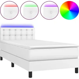 vidaXL Boxspringbett 80 x 200 cm Weiß