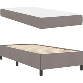 vidaXL Boxspringbett 90 x 200 cm Taupe