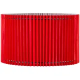 Home Sweet Home Skandinavischer Lampenschirm | Rot | Rund | Gefaltetes Papier | ø40 x 20 cm | Kombinierbar mit Stehleuchte | Für Wohnzimmer und Schlafzimmer geeignet