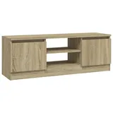 vidaXL TV-Schrank mit Tür Sonoma-Eiche 102x30x36 cm Braun Holz