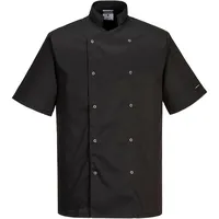 PORTWEST Cumbria Kochjacke Schwarz, M