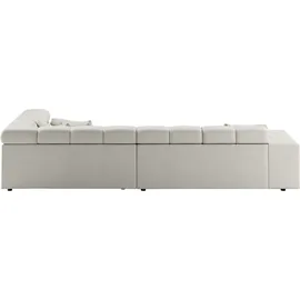 INOSIGN Ecksofa »Ancona incl. Kopfteilverstellung, OTTOs Choice, Breite 319cm, L-Form« wahlweise motorische Sitztiefenverstellung, auch in Cord + Easy Care, weiß